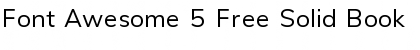 Font Awesome 5 Free Solid Book Font Title Preview
