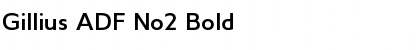 Gillius ADF No2 Bold Font Title Preview