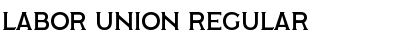Labor Union Regular Font Title Preview