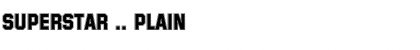 Superstar .. Plain Font Title Preview
