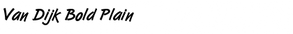 Van Dijk Bold Plain Font Title Preview