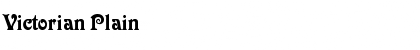 Victorian Plain Font Title Preview