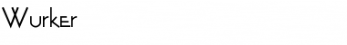 Wurker Regular Font Title Preview