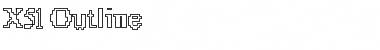 X51 Outline Regular Font Title Preview
