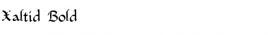Xaltid Bold Font Title Preview