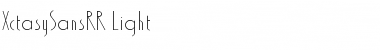XctasySansRR Light Regular Font Title Preview