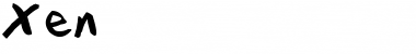 Xen Regular Font Title Preview