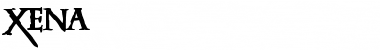 Xena Regular Font Title Preview