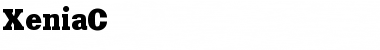 XeniaC Regular Font Title Preview