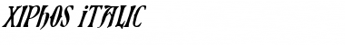 Xiphos Italic Italic Font Title Preview