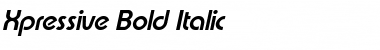 Xpressive Bold Italic Font Title Preview
