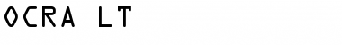 OCRA LT Regular Font Title Preview