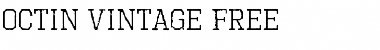 Octin Vintage Free Regular Font Title Preview