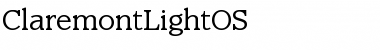 ClaremontLightOS Roman Font Title Preview