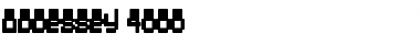 Oddessey 4000 Regular Font Title Preview