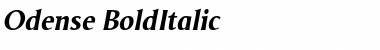 Odense BoldItalic Font Title Preview
