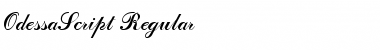 OdessaScript Regular Font Title Preview