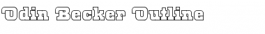 Odin Becker Outline Regular Font Title Preview