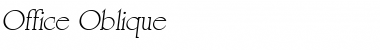Office Oblique Font Title Preview