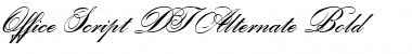 OfficeScriptDT ItalicBold Font Title Preview