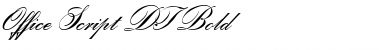 OfficeScriptDT ItalicBold Font Title Preview