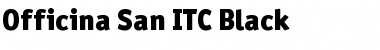 OfficinaSanITCBlack Regular Font Title Preview