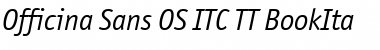 Officina Sans OS ITC TT BookIta Font Title Preview