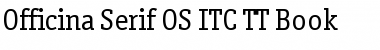 Officina Serif OS ITC TT Book Font Title Preview