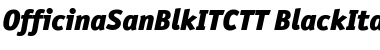 OfficinaSanBlkITC BlackItalic Font Title Preview