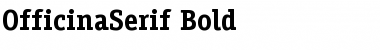 OfficinaSerif Bold Font Title Preview