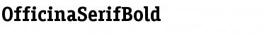 OfficinaSerifBold Regular Font Title Preview