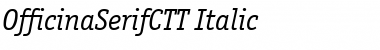 OfficinaSerifCTT Italic Font Title Preview