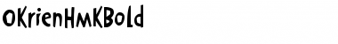 OkrienHmkBold Regular Font Title Preview