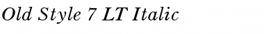 OldStyle7 LT Italic Font Title Preview