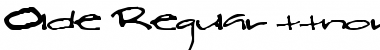 Olde Regular Font Title Preview