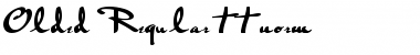 Olded Regular Font Title Preview