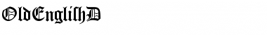 OldEnglishD Regular Font Title Preview