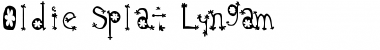 Oldie Splat Oldie Font Title Preview