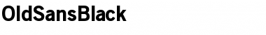 OldSansBlack Regular Font Title Preview