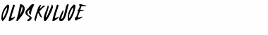 OLDSKULJOE Regular Font Title Preview