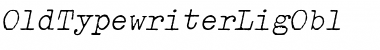 OldTypewriterLigObl Regular Font Title Preview