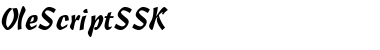 OleScriptSSK Regular Font Title Preview