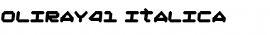 Oliray41 Italica Font Title Preview