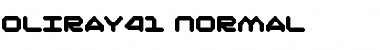 Oliray41 Normal Font Title Preview
