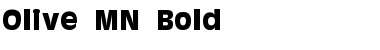 Olive MN Bold Bold Font Title Preview
