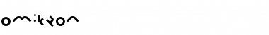 Omikron Medium Font Title Preview