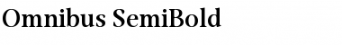 Omnibus SemiBold Regular Font Title Preview