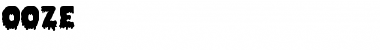 OOZE Regular Font Title Preview