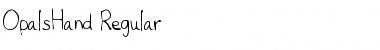 OpalsHand Regular Font Title Preview