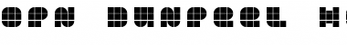 OPN DunPeel Heat Regular Font Title Preview